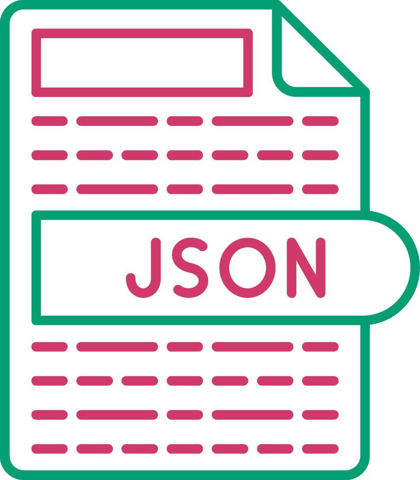 JSON Data Exchange File vector