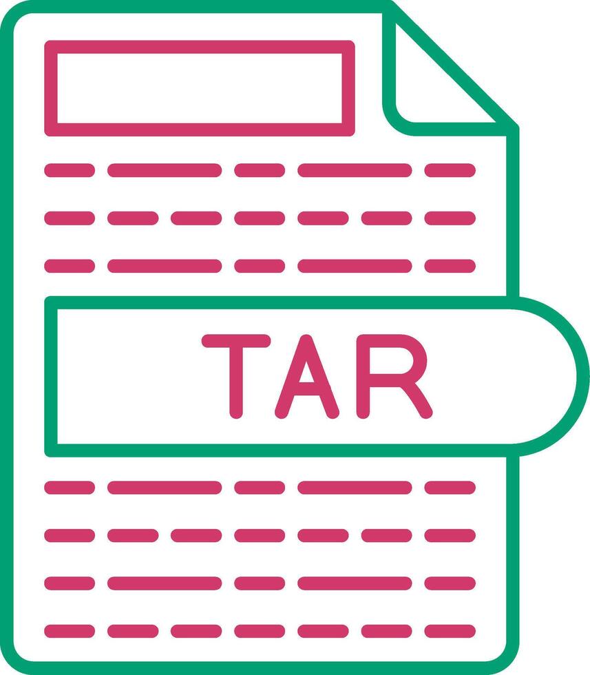 TAR Compressed Archive File vector