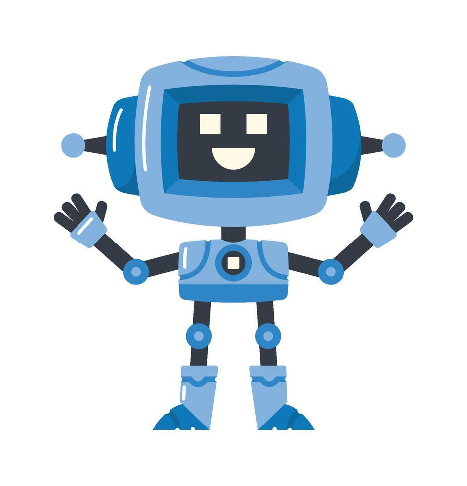 Mini Robot, Droid or Chatbot Character object vector