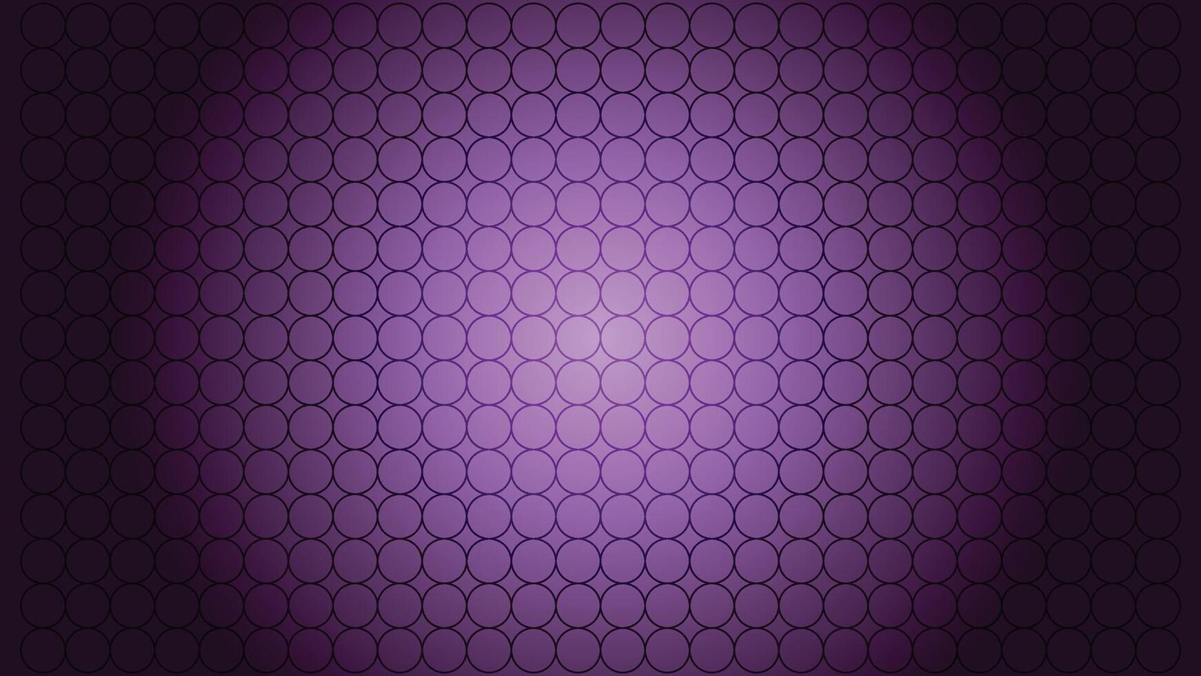 Vibrant purple radial gradient background featuring a seamless geometric pattern of interconnected circular lines creating a modern abstract texture vector