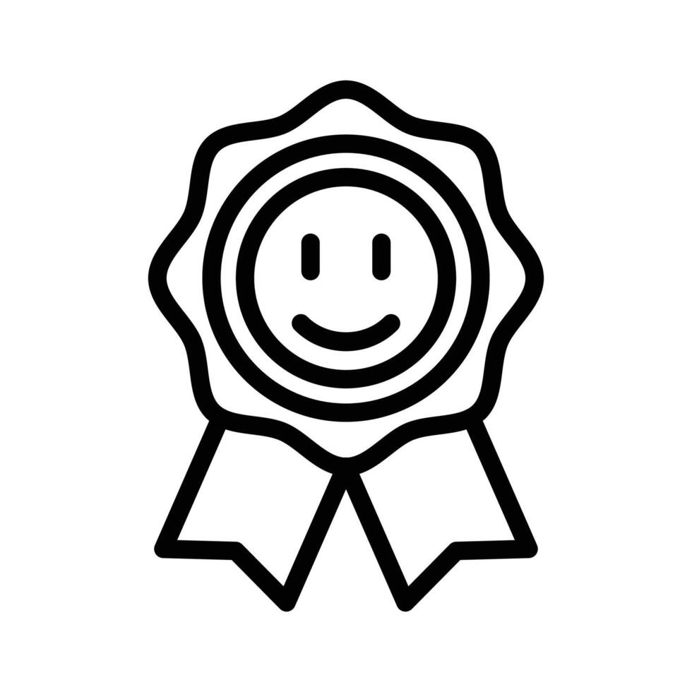 Satisfaction guaranteed outline icon design good for web or mobile app vector