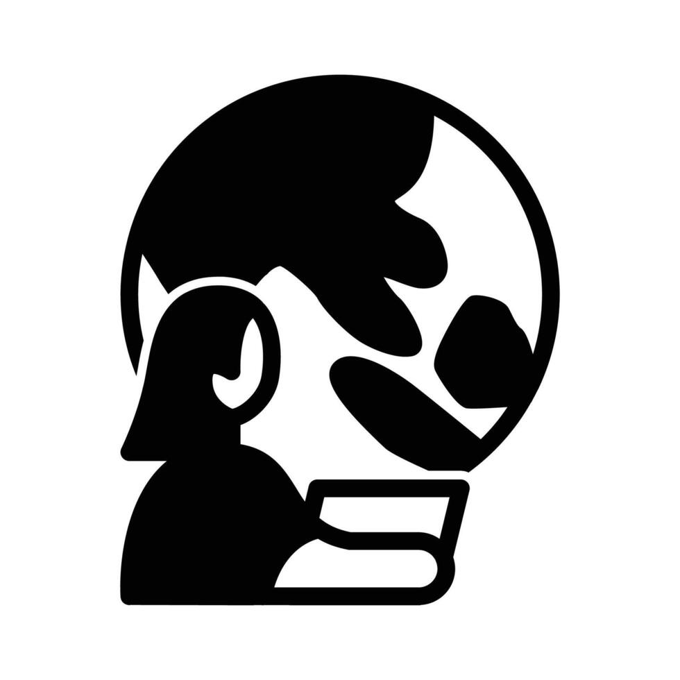 Work and career abroad solid icon design good for web or mobile app vector