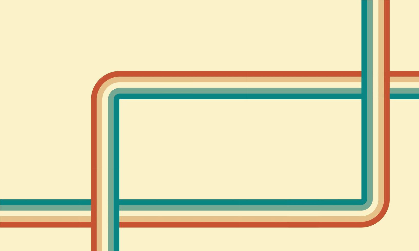 Stripe frame in rainbow groovy style. Abstract background. vector