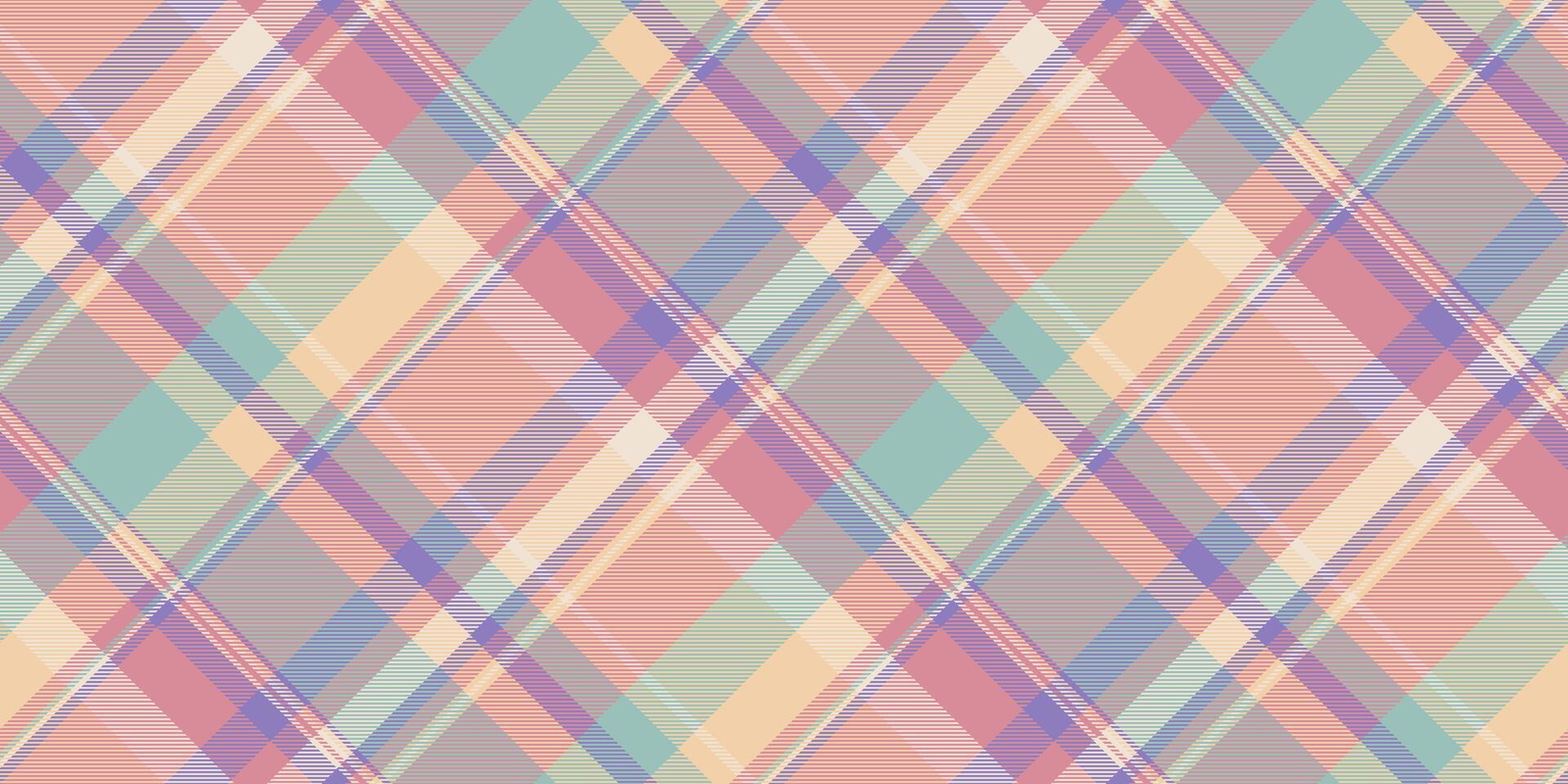 Christmas card background fabric texture, open textile seamless . Internet pattern check tartan plaid in red and orange colors. vector
