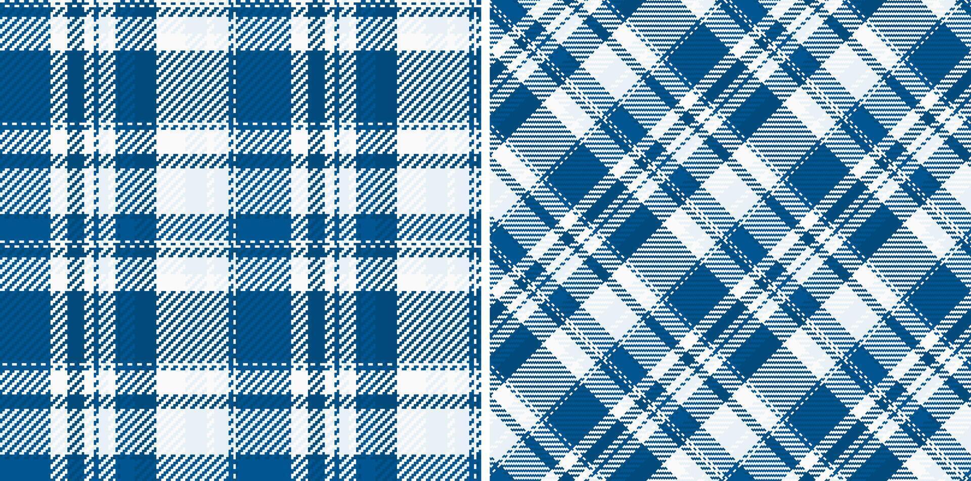 Fabric background plaid of check texture with a seamless pattern tartan textile. Set in cold colors in rich and royal fashion choices. vector