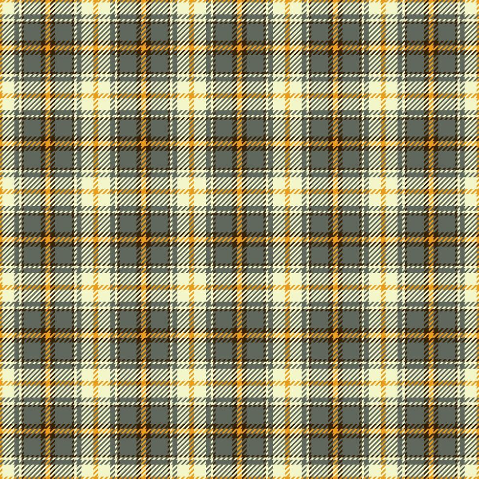 Classic tartan pattern with gray, beige, and orange hues. A versatile texture ideal for backgrounds, textiles, or design elements. Perfect for autumnwinter themes. vector