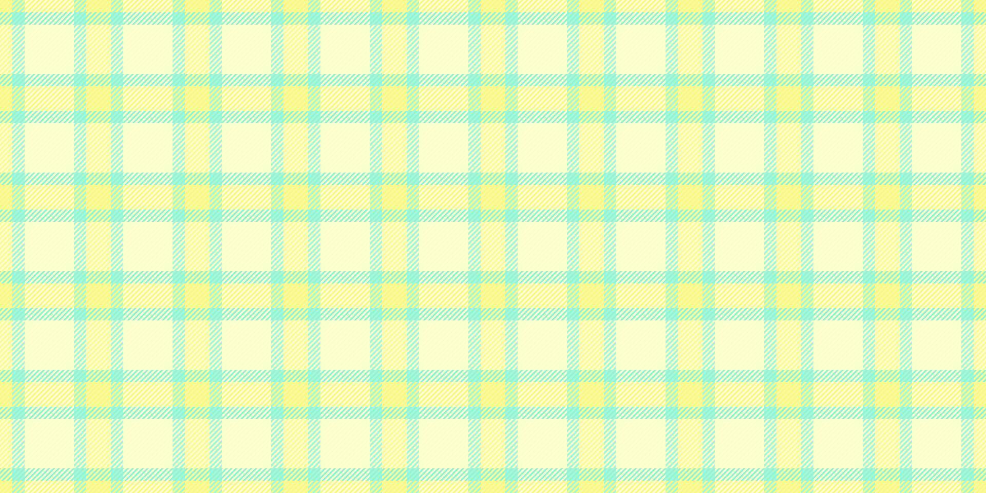 Pastel plaid pattern. A delicate yellow and teal tartan design, ideal for backgrounds, textiles, crafts, and adding a touch of subtle color. Versatile for web and print. vector