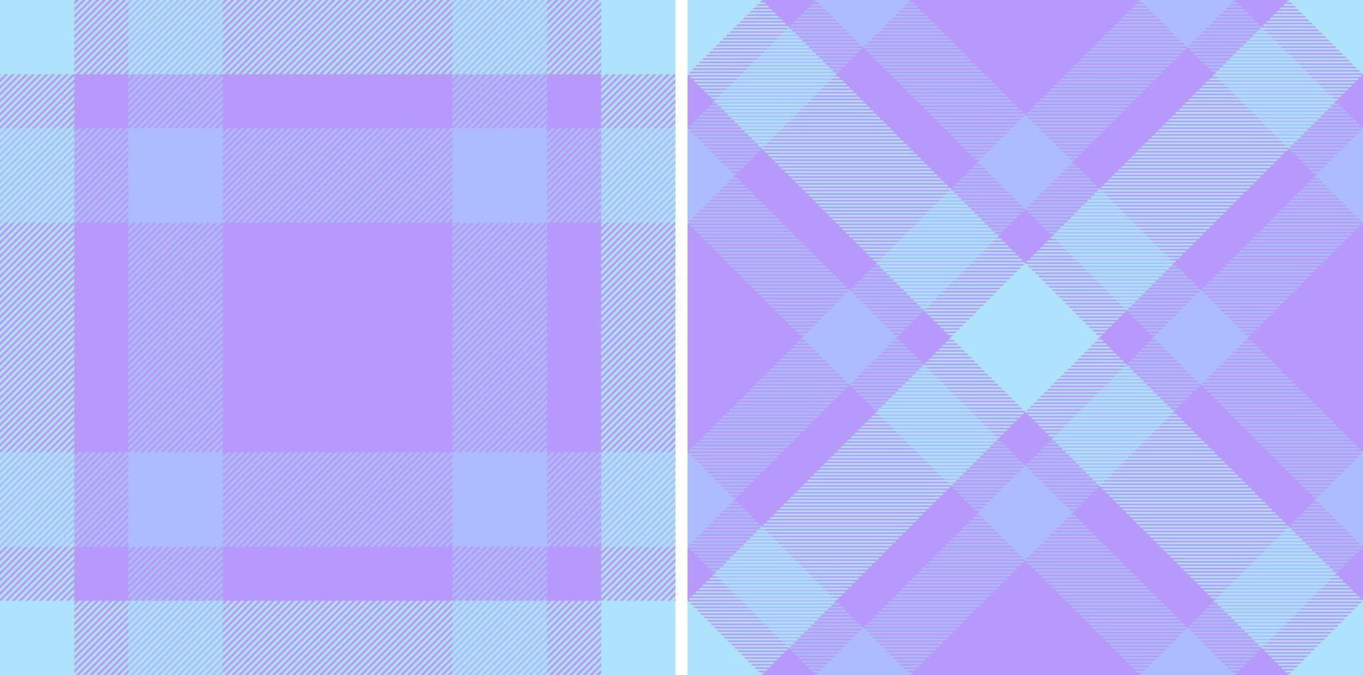 plaid fabric of pattern background check with a seamless texture textile tartan. Set in sky colors. Decorative napkins for dinner parties. vector