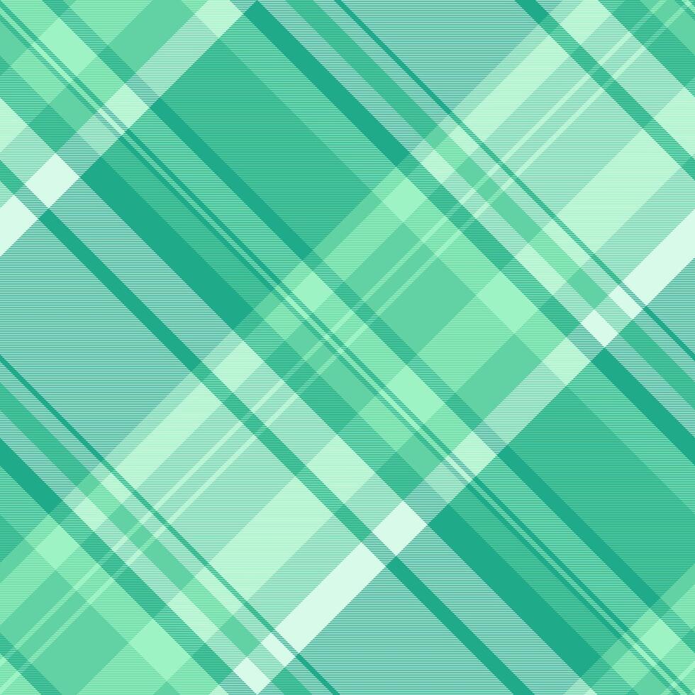 Purity background fabric, adorable tartan textile pattern. Cyan plaid texture check seamless in teal and light colors. vector