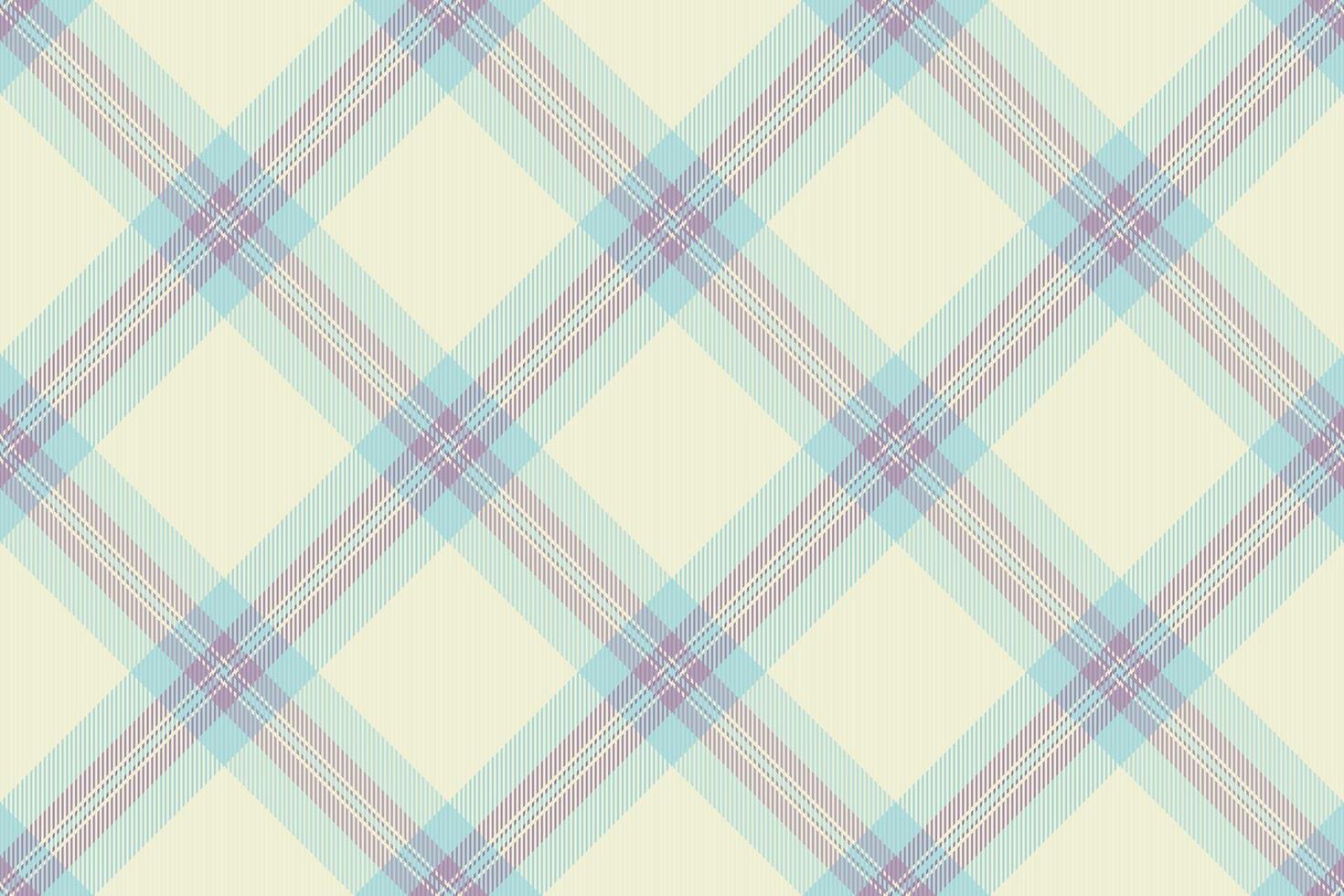 Softness textile background seamless, multi texture tartan . Diamond check pattern plaid fabric in light and beige colors. vector