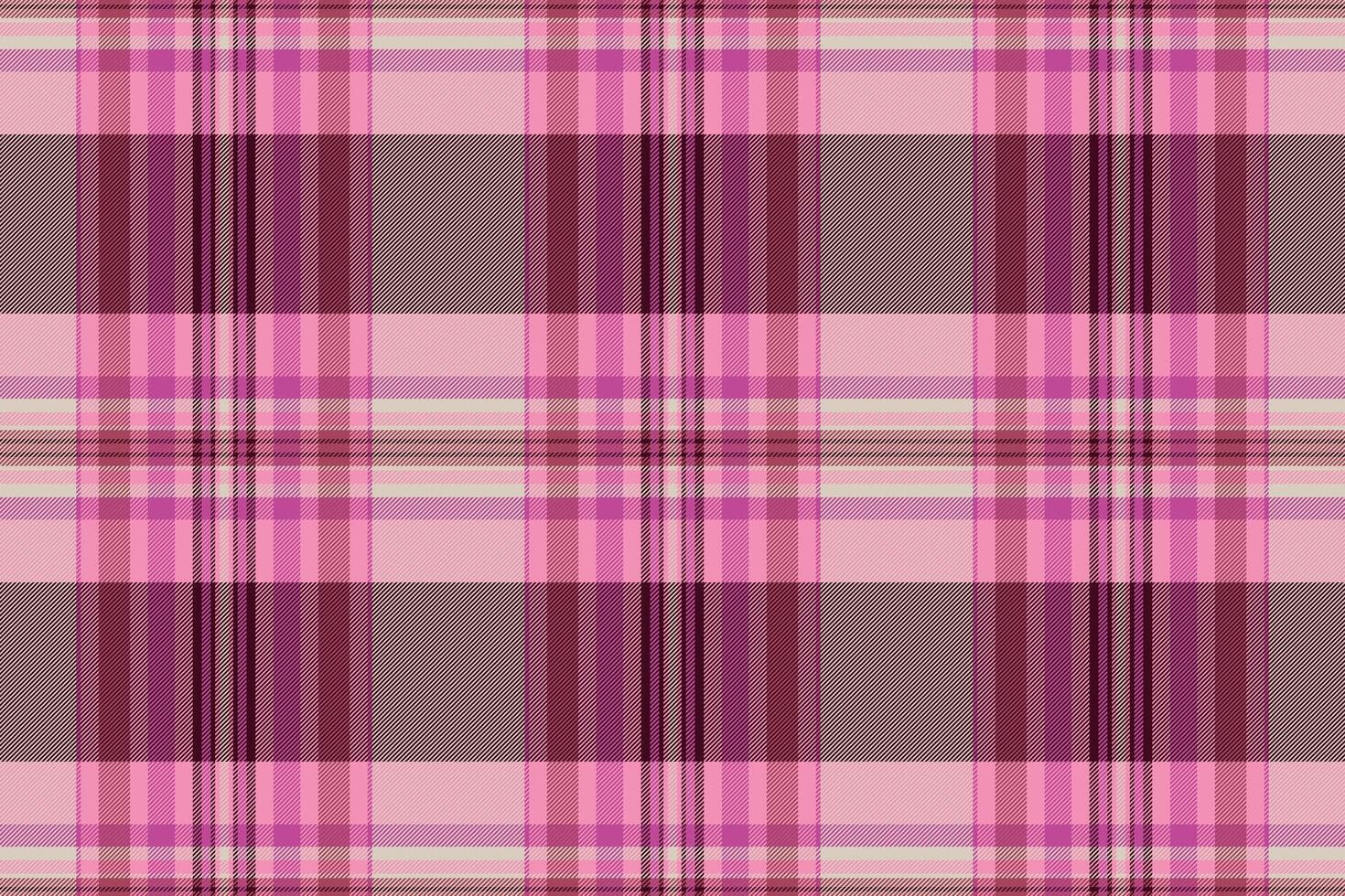 Production texture textile background, chinese new year fabric pattern check. Empty plaid seamless tartan in pink and dark colors. vector