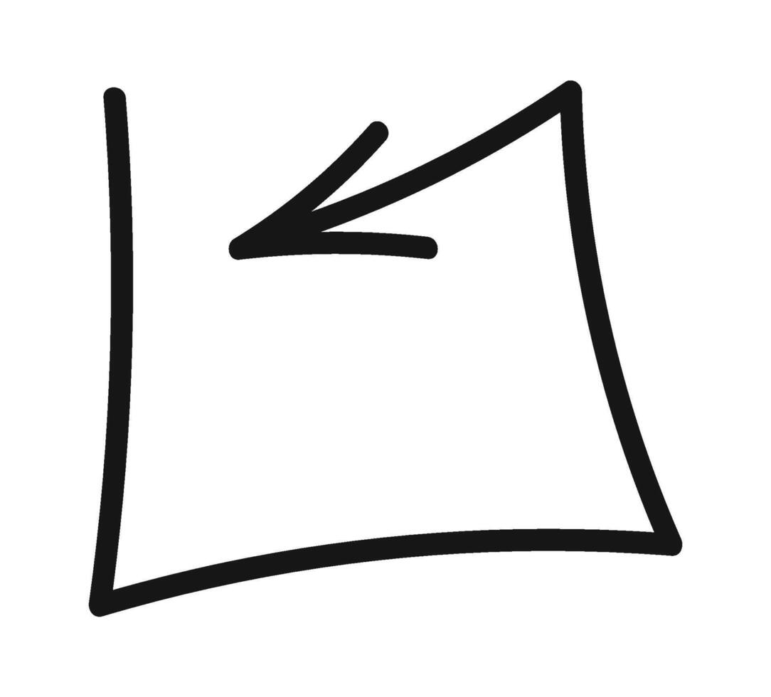 Square shaped arrow pointer design vector