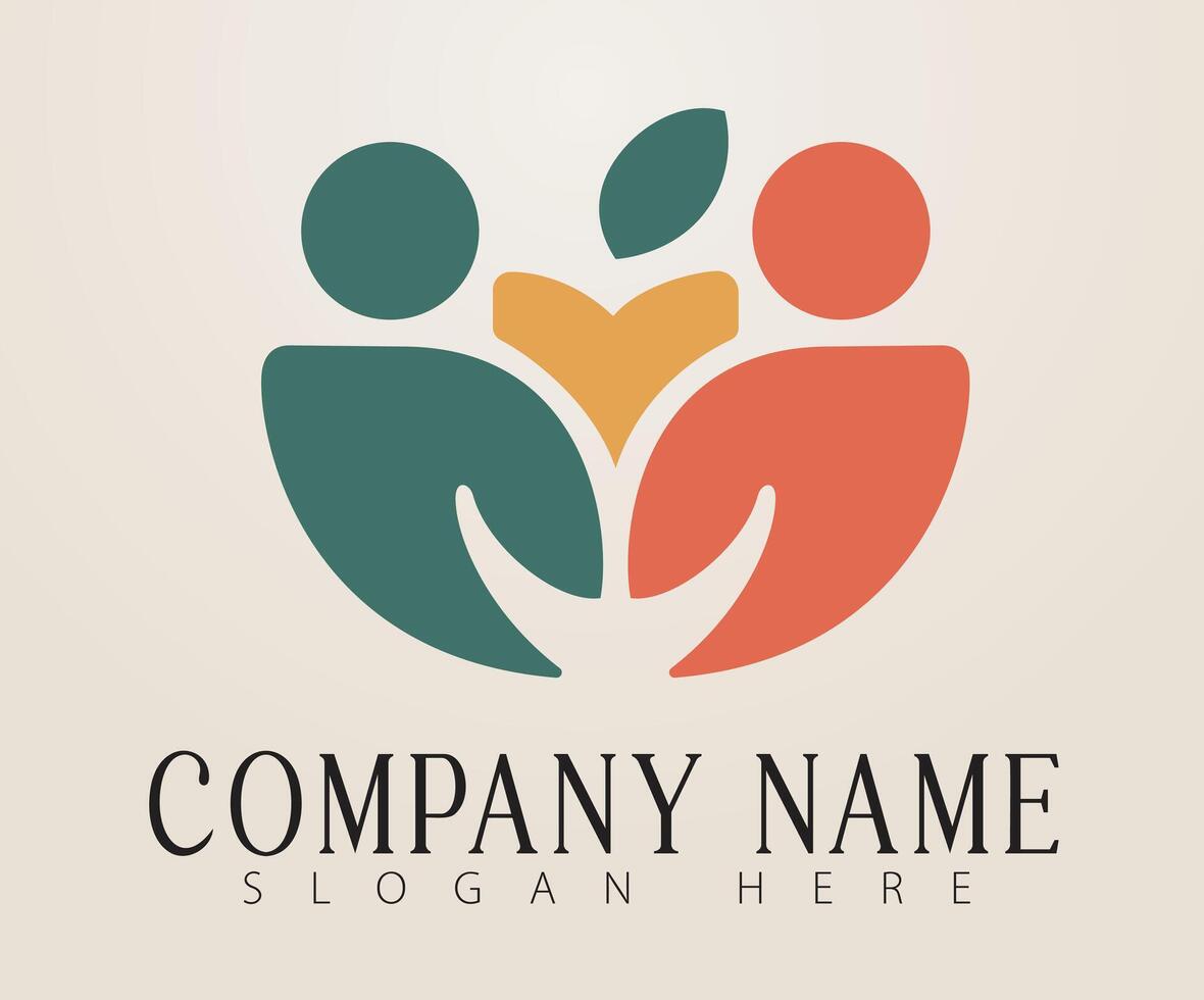 A minimalist logo design symbolizing unity, progress, and connection. vector