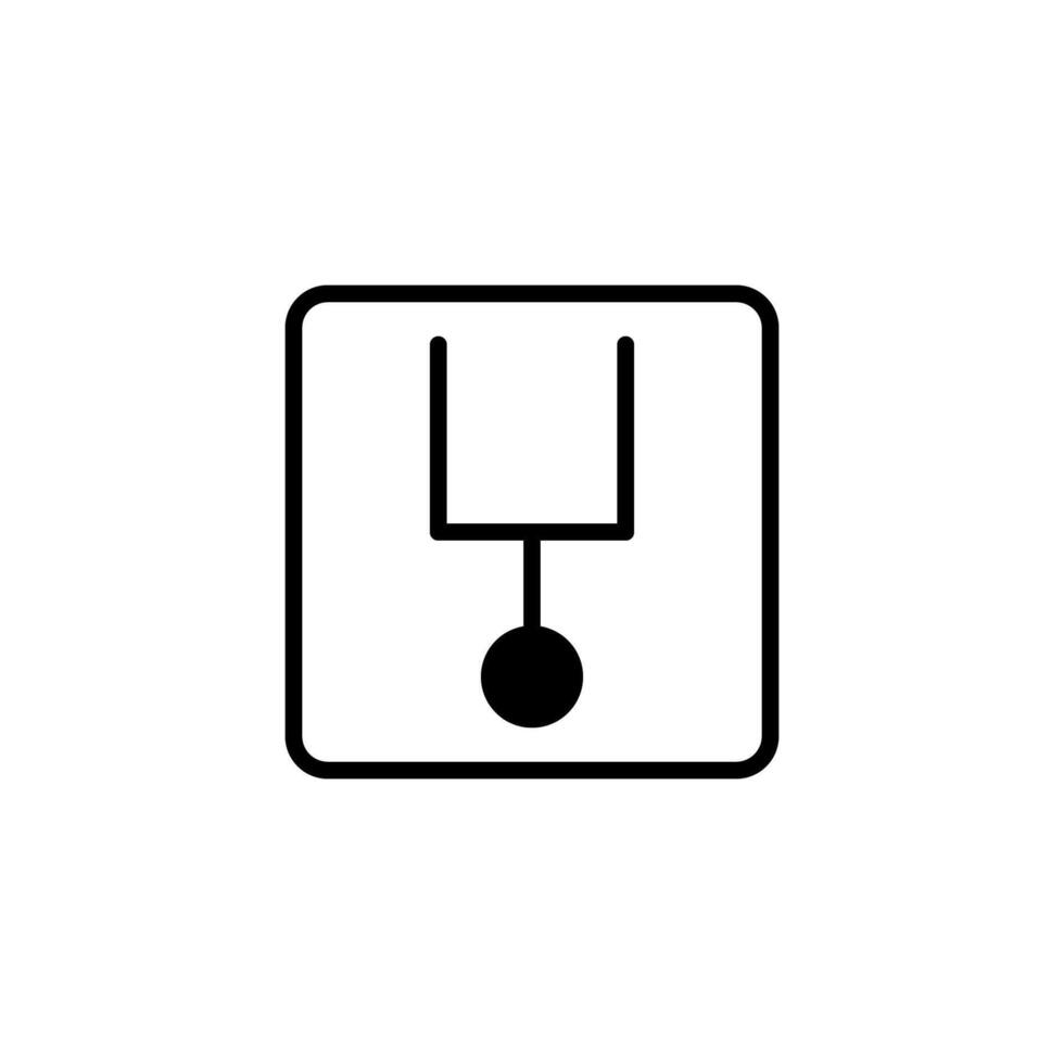 Conceptual minimalist rendering of abstract symbol representing connectivity and communication vector