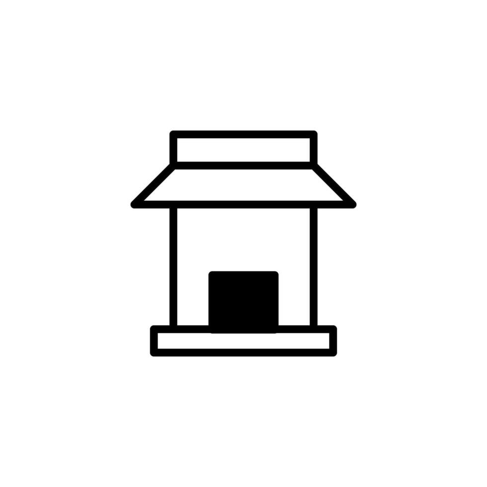 Stylized architectural blueprint showcase minimal building design simple yet functional with clean vector