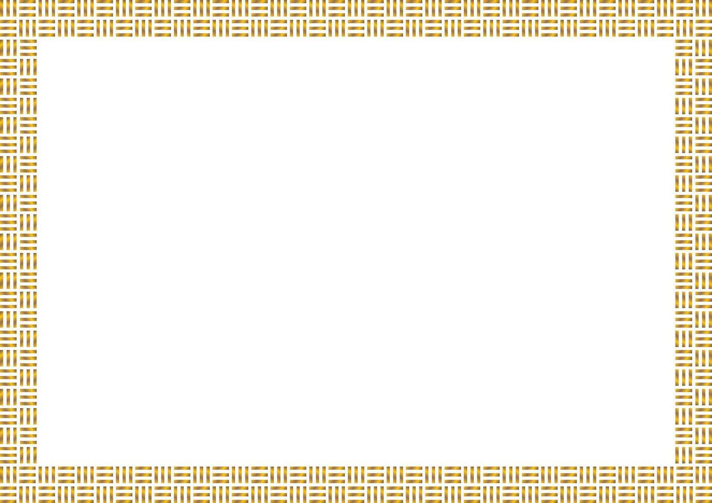 Modern Grid Pattern and Line Rectangle Frame Border Design vector