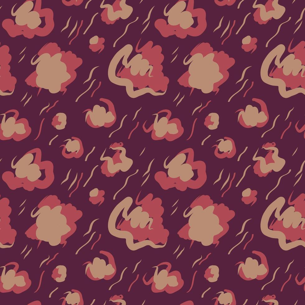 Leopard rapport. Predatory abstract seamless pattern. Background with animals texture fur. Hand drawn decorative ornament for packaging design, label, print, textile, print. Decorative backdrop vector