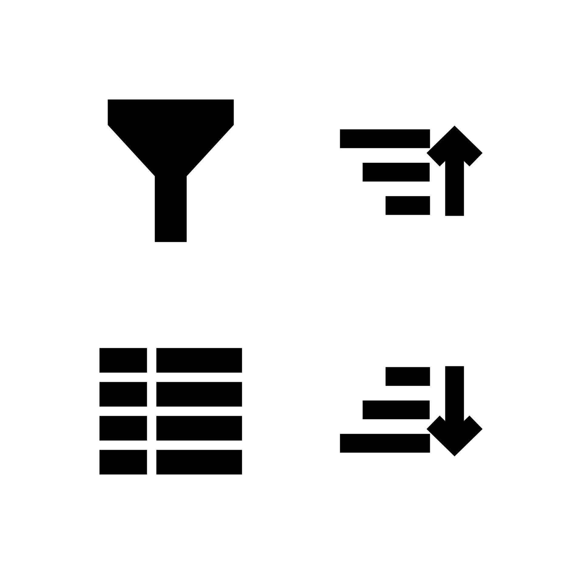 Table Organization Solid Icons for Interface Design 73234259 Vector Art ...