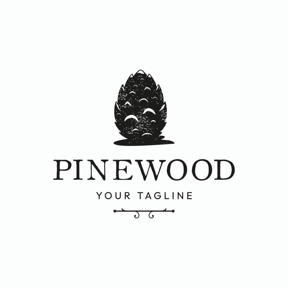 A classic label design using a finely detailed pinecone illustration, vintage borders, and elegant typographic hierarchy for a timeless artisan look. vector