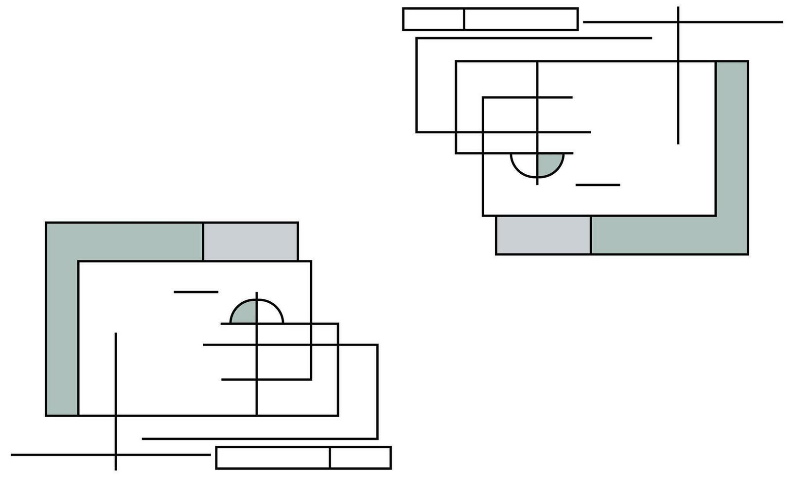 Soft Minimal Line Background with Balanced Layout vector