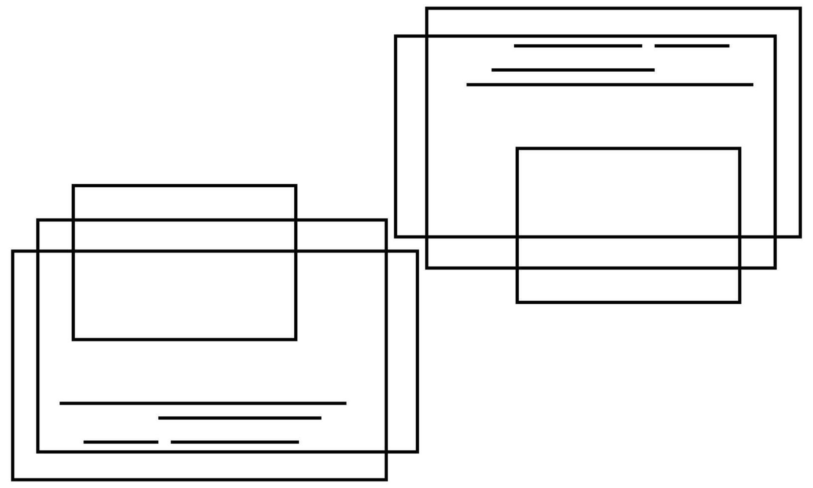 Flat Simple Background with Flowing Abstract Lines vector