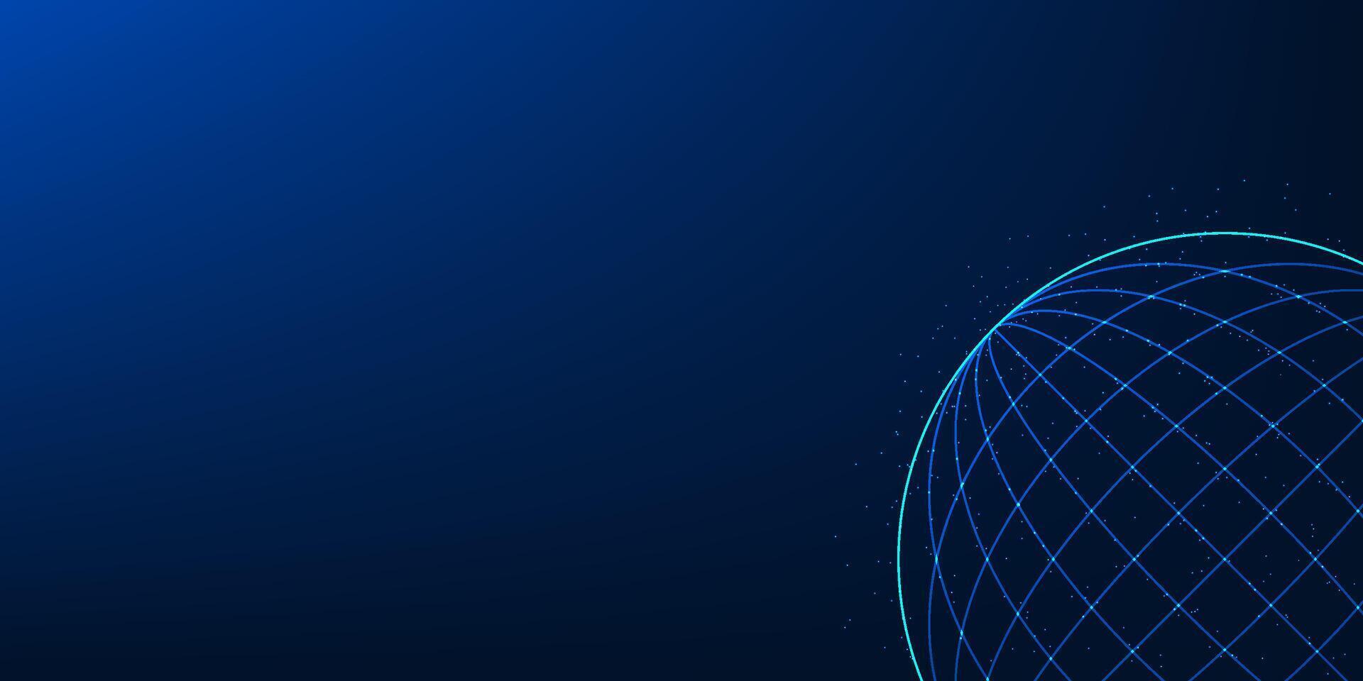 Futuristic technology background with circular line patterns, symbolizing digital connectivity, data flow, and innovation in modern tech design vector