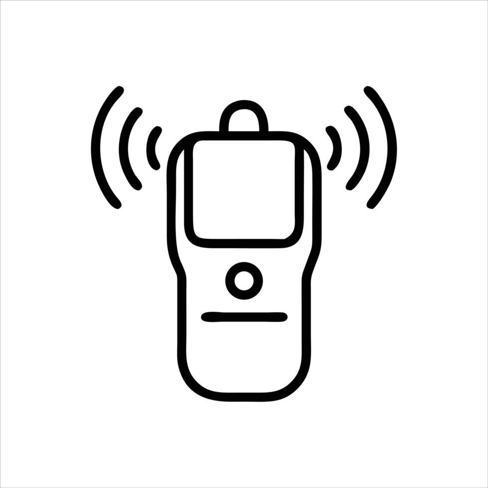 Beeper Icon Notification Alert Mobile Message App Symbol vector