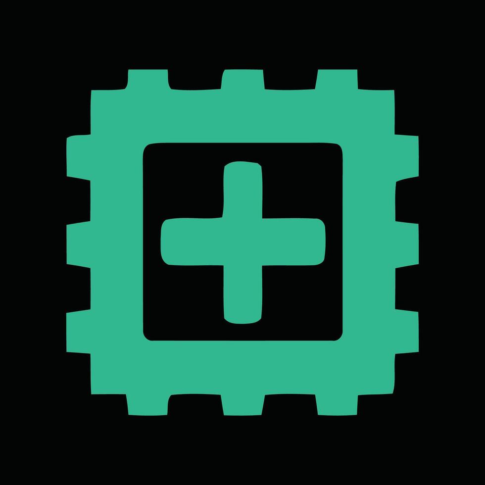 Settings Add Feature Icon vector