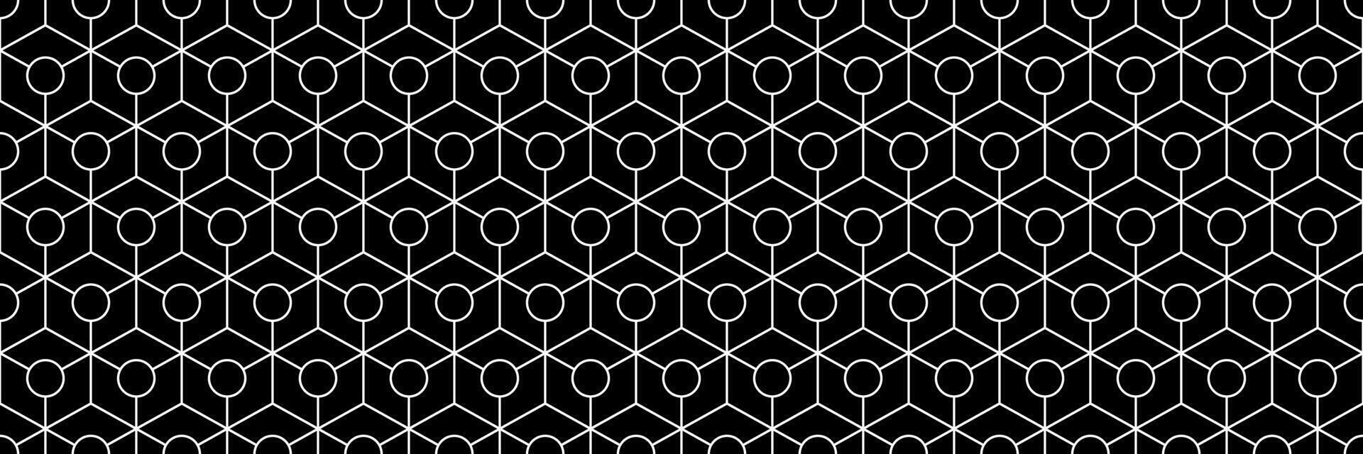 horizontal black and white geometric shapes seamless pattern for background and design. vector