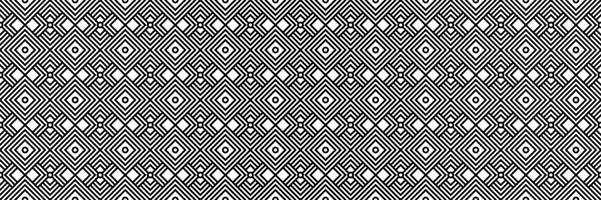 horizontal black halftone of square design for pattern and background. vector