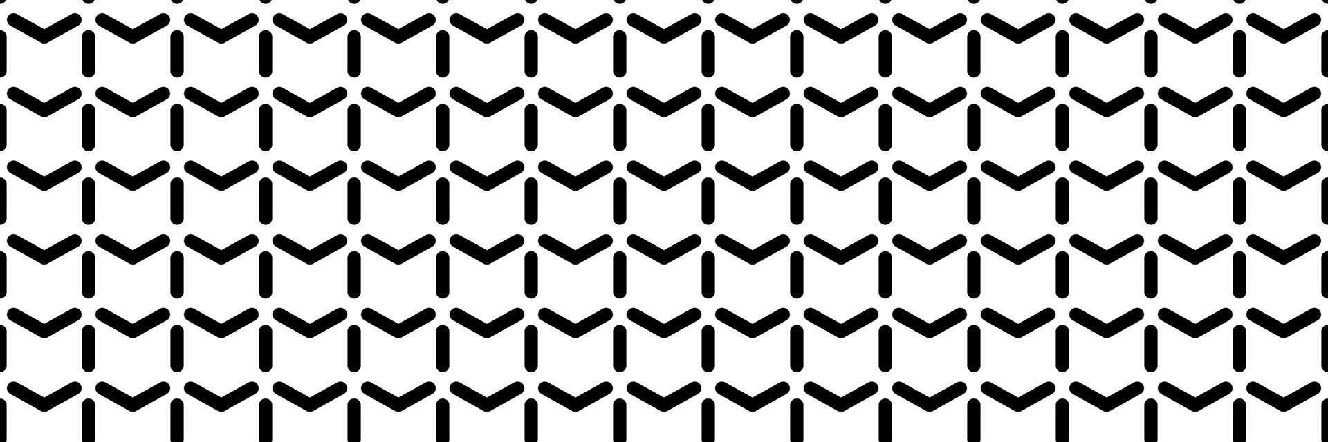 horizontal seamless black dashed line with arrow pattern for design and background. vector