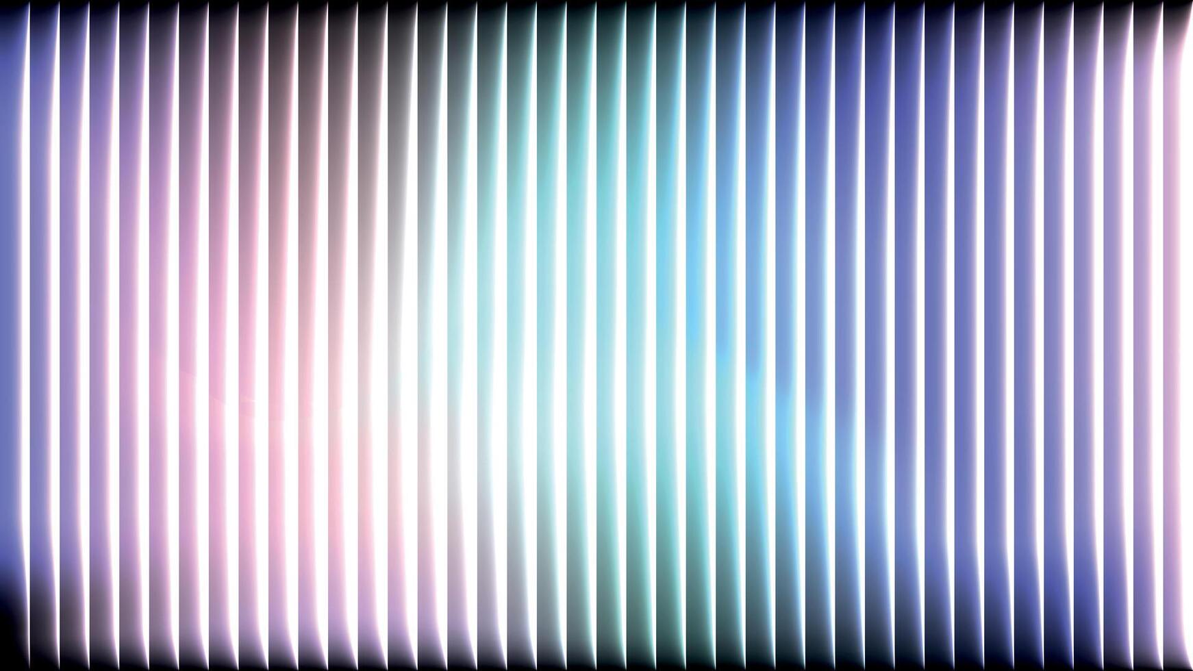 Abstract spectrum background vertical lines with a soft gradient of purple, blue, and white light, creating a futuristic and ethereal atmosphere vector
