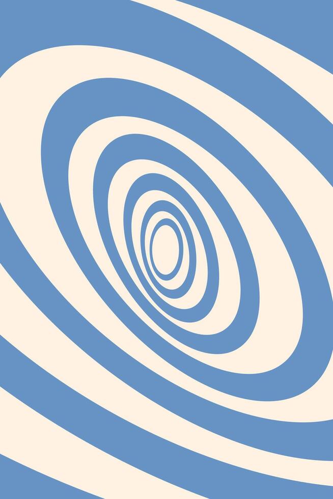 Dynamic concentric ovals groovy background vector