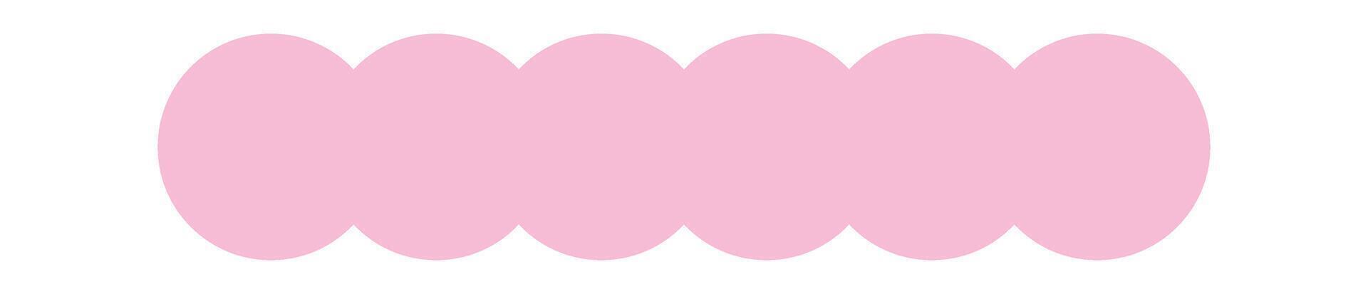 Rounded form linear geometric shape vector