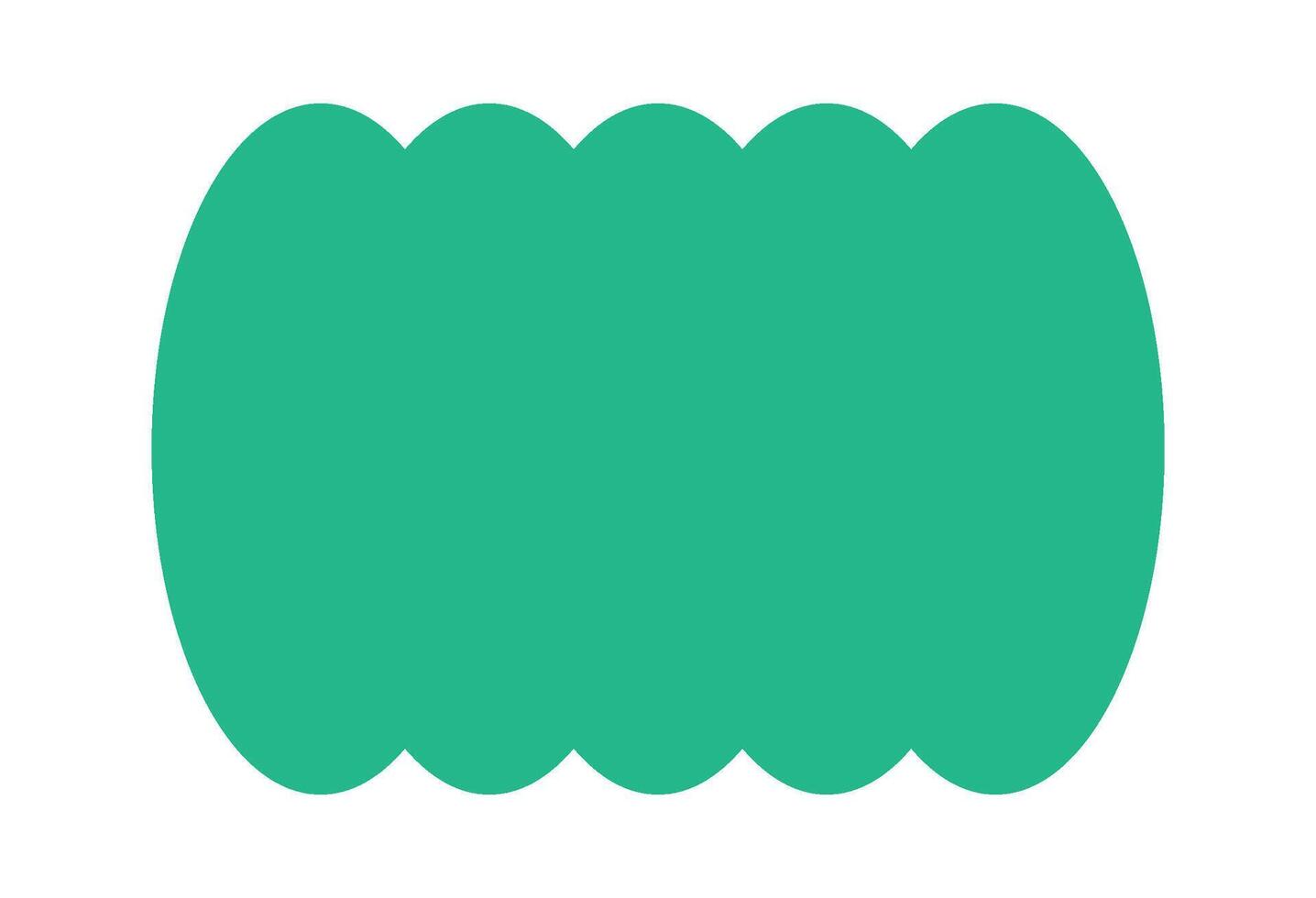 Doodle rectangular geometric frame box vector