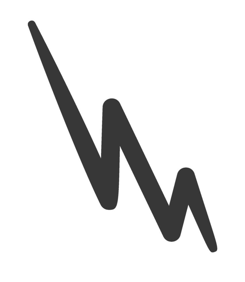 Zigzag line vertical effect design vector