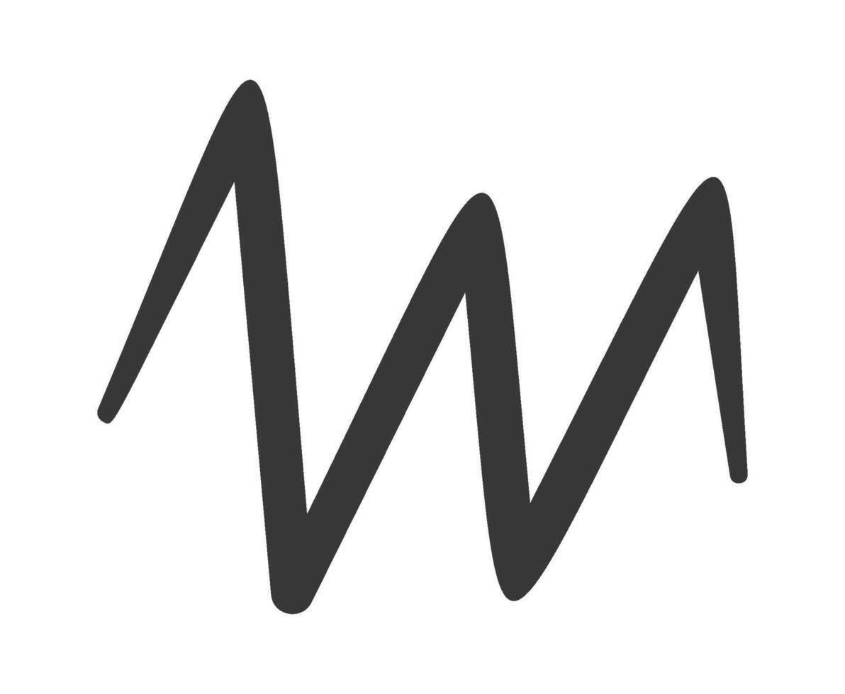 Zigzag line decorative design element vector