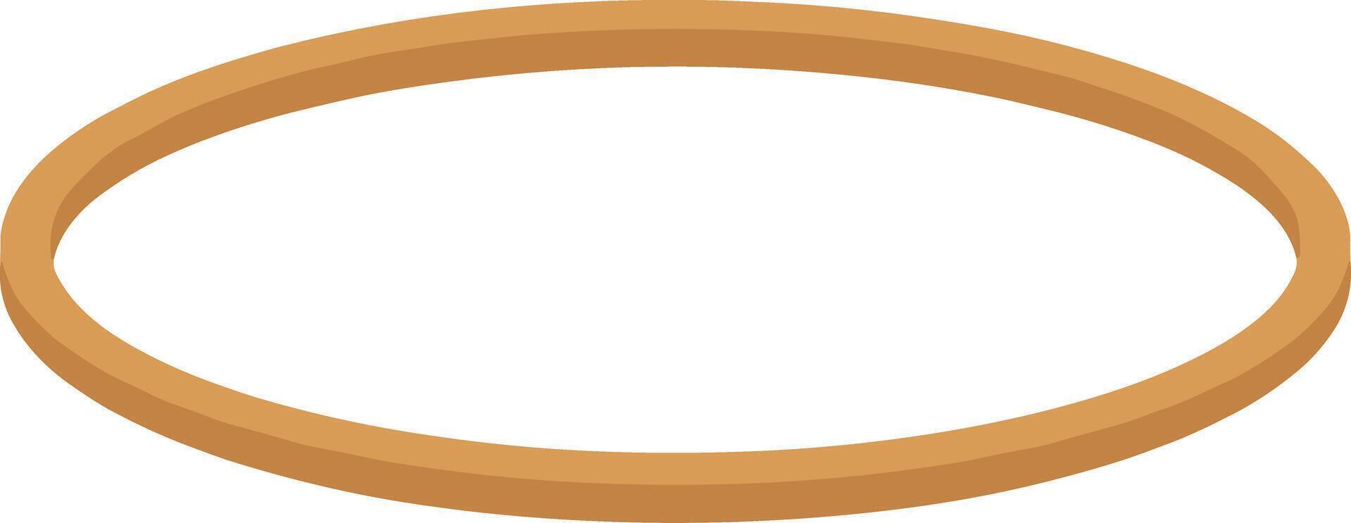 plano estilo sencillo circular forma anillo elemento para gráfico diseño vector