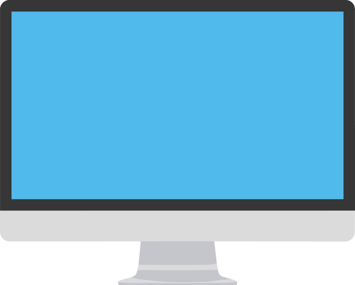 Flat Design Display Device Digital Screen Mockup Illustration vector