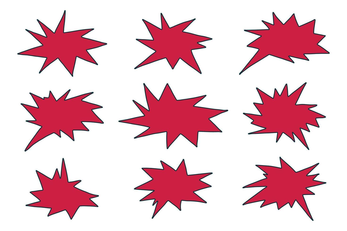 chatting doodle speak Set of hand drawn speech bubble Blank empty message box Textbox frame for banners, price tags, stickers, design vector