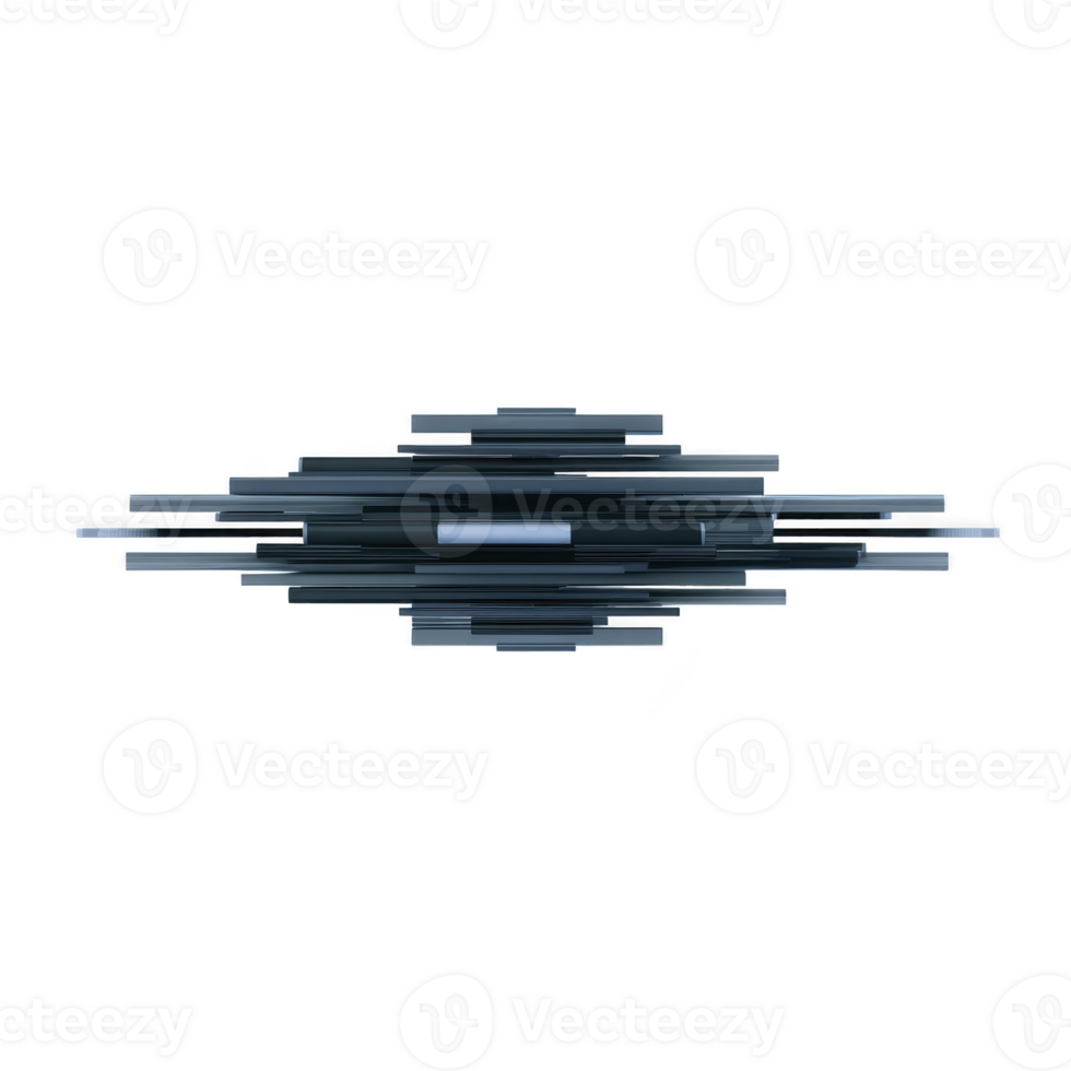 Geometric abstract blue layered modern digital shape horizontal futuristic minimal Geometric abstract blue layered shape with modern digital style featuring horizontal lines and futuristic minimal png