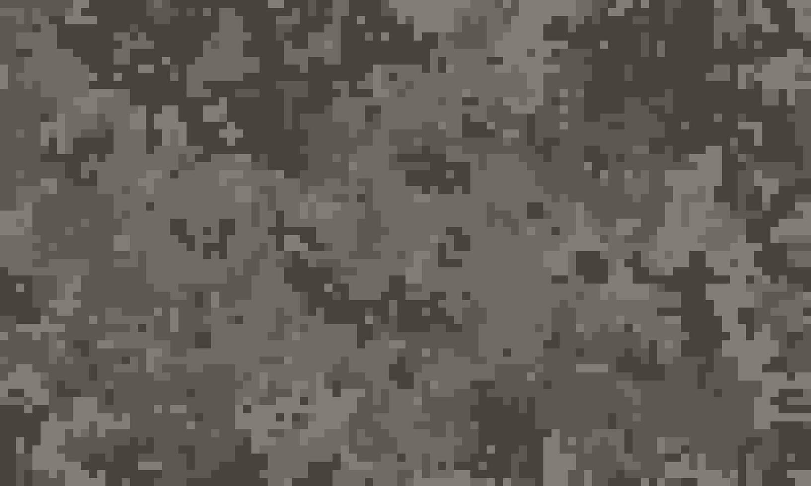 Abstract grayscale pixelated camouflage pattern. Ideal for backgrounds, textures, or militarythemed designs. vector