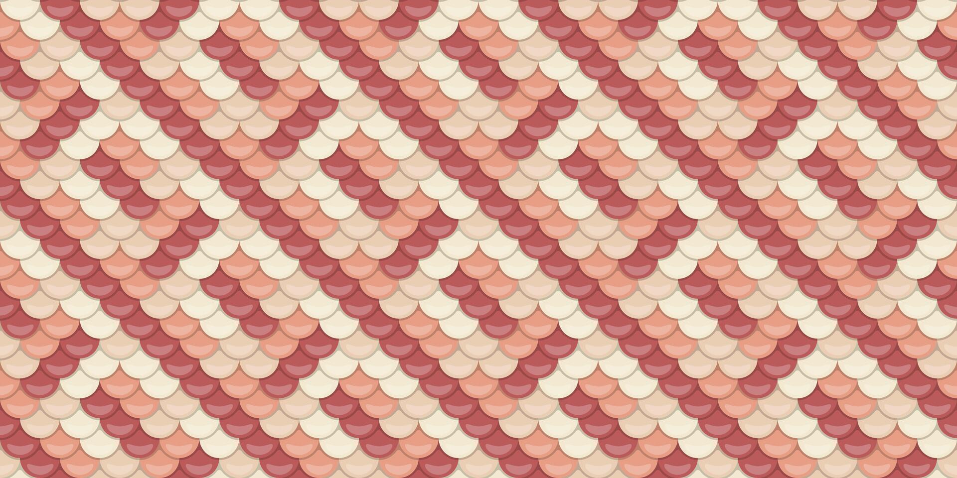 Elegant, repeating pattern of soft pink and cream scales arranged in diagonal lines. Perfect for backgrounds, textures, fashion design, or website designs. vector