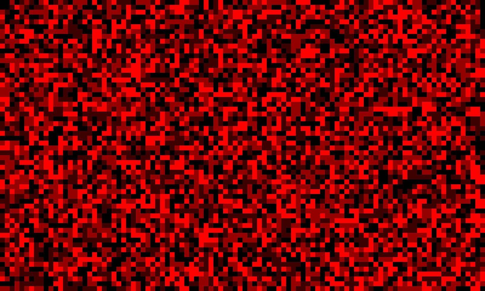 Abstract red and black pixelated mosaic texture. Ideal for backgrounds, website design, or digital art projects. The chaotic pattern evokes energy, technology, or a sense of digital disruption. vector