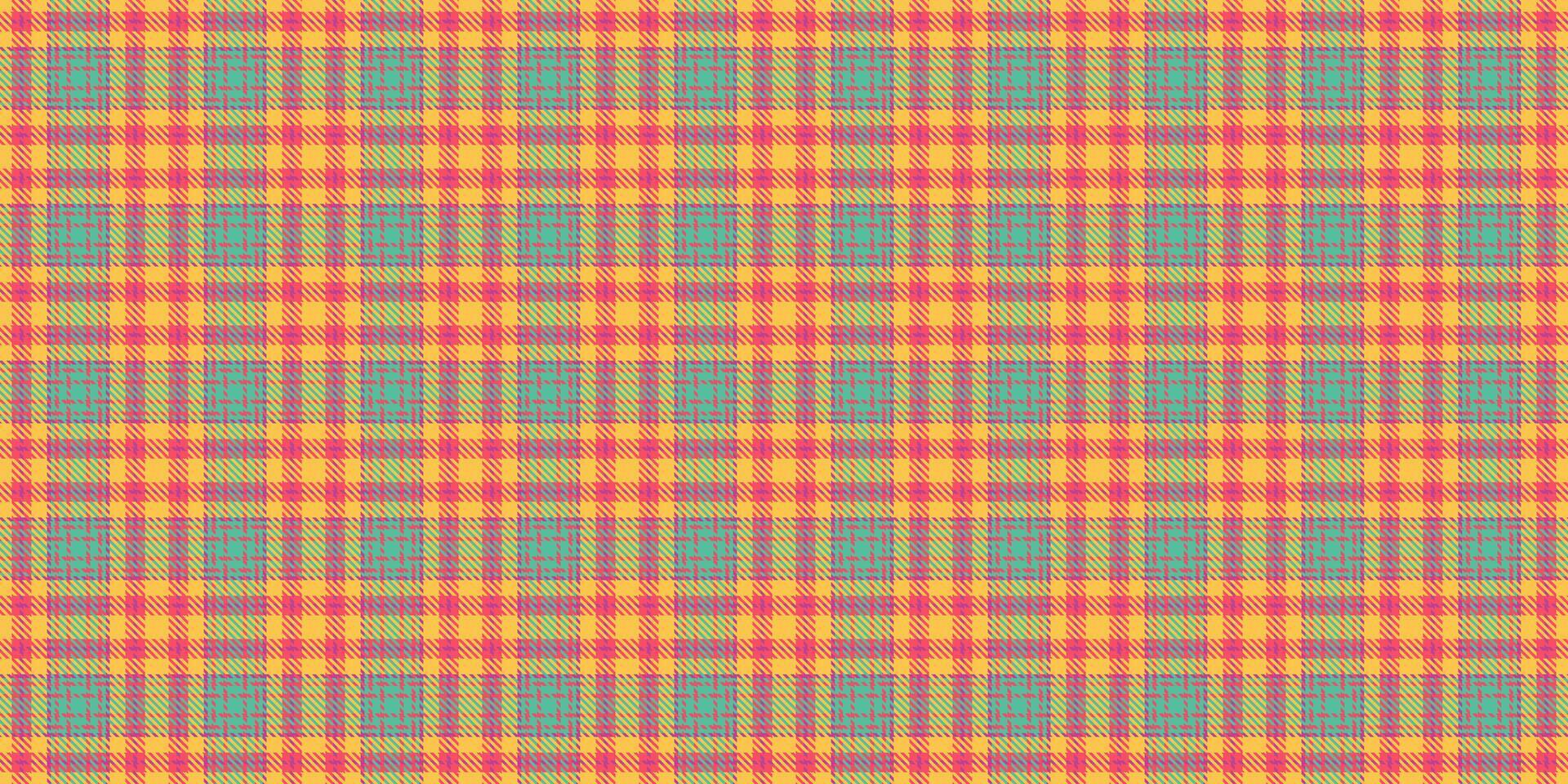 Vibrant checkered pattern of intersecting lines. Ideal for backgrounds, textiles, or designs needing a retro, colorful, and textured feel. Versatile element. vector