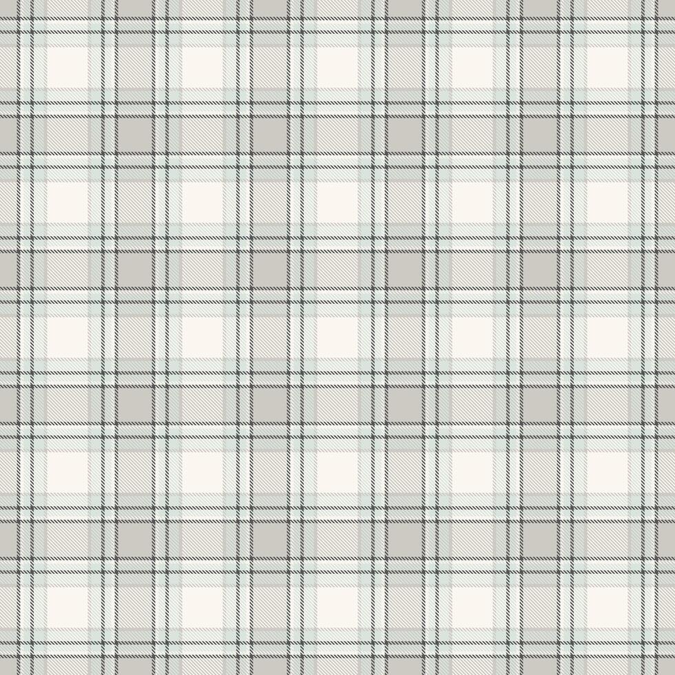 Elegant plaid pattern with soft, muted colors. Seamless tartan texture for backgrounds, fabric designs, or modern, cozy themed projects. Versatile textile print. vector