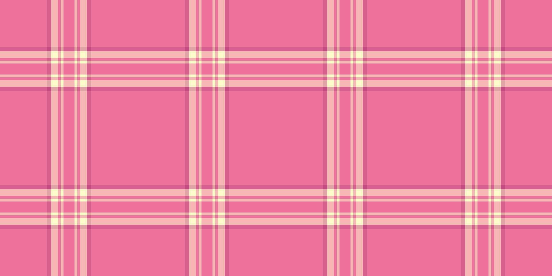 Pink plaid pattern for sweet designs. The intersecting lines create a charming background for various creative projects and invitations. vector