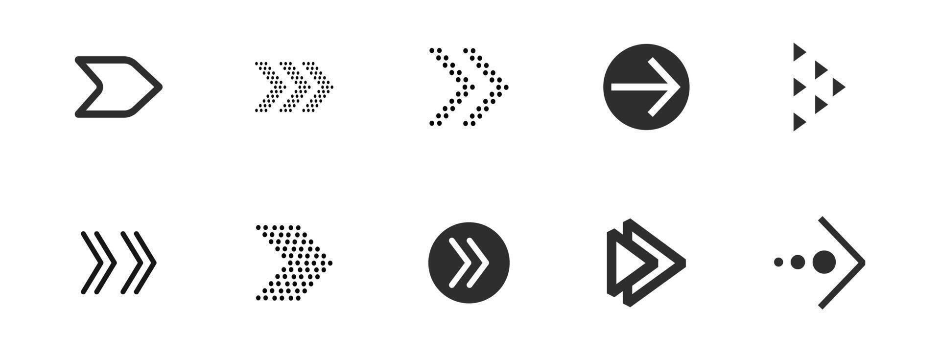 Swipe right arrow, scroll or slide button. Set simple modern for social media with business infographic. Arrow Ui button symbol. Swipe Up icons for social media stories. vector