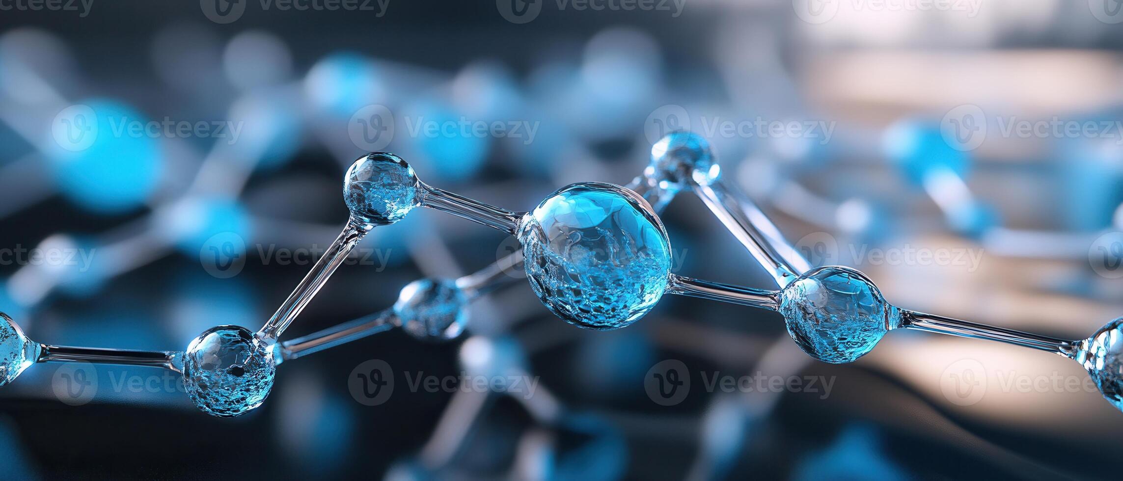 Blue nano structures form an abstract network showcasing advanced technology and innovation in scientific research environments photo