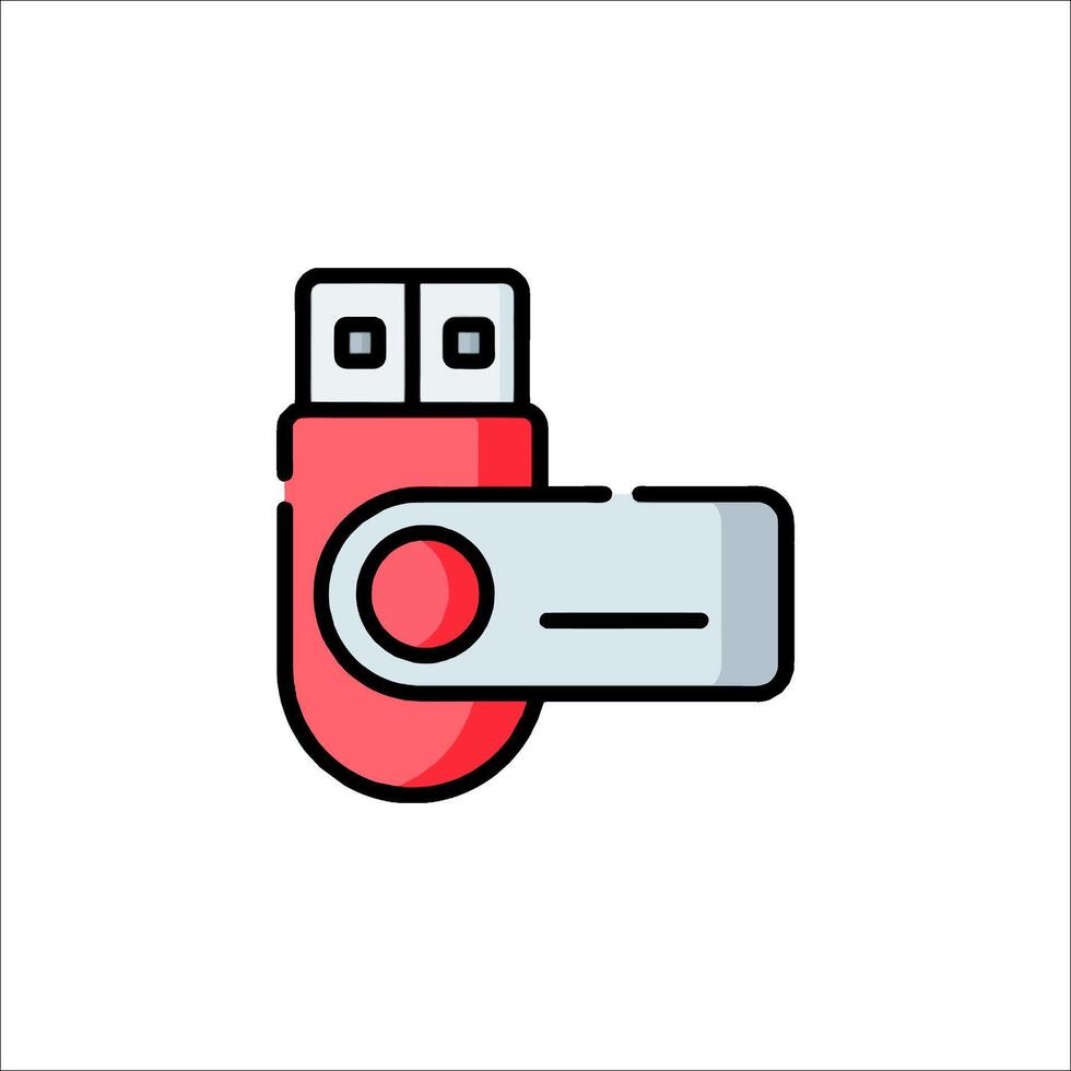 USB Flash Drive Icon Data Storage Memory Stick vector